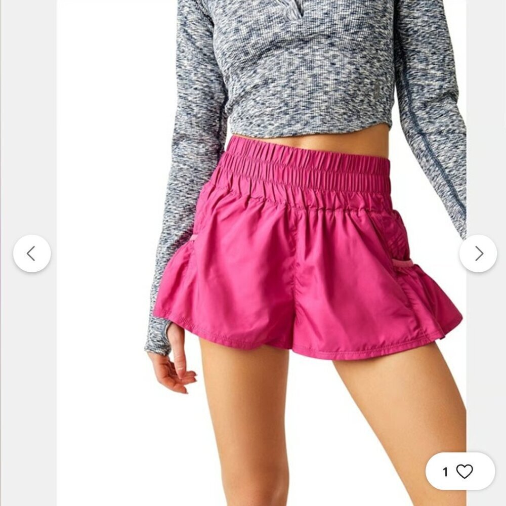 NWOT Free People Movement Get Your Flirt On Shorts